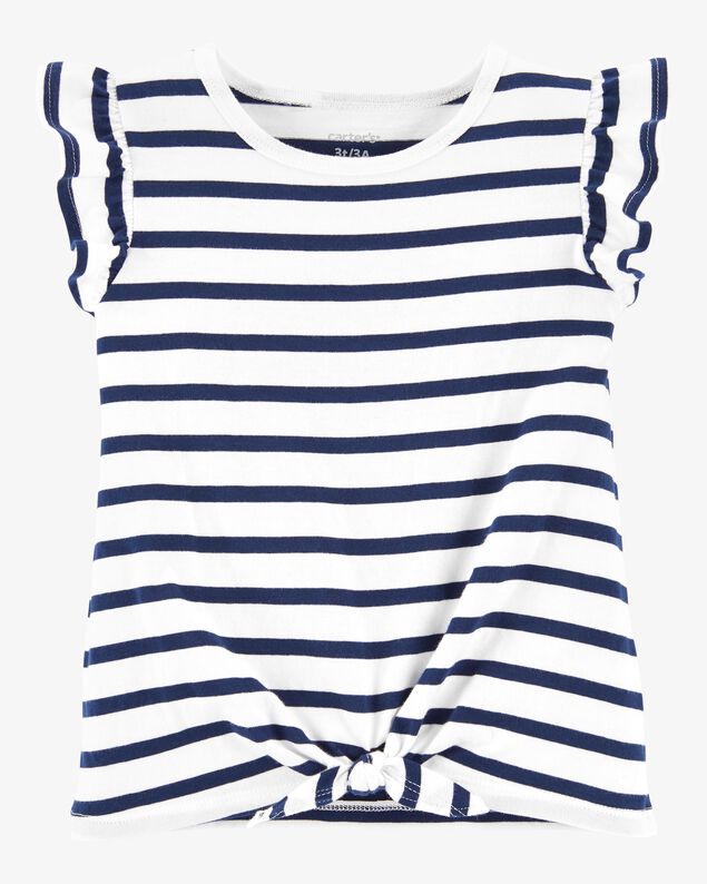 Product image 1 of Toddler Striped Tie-Front Tee