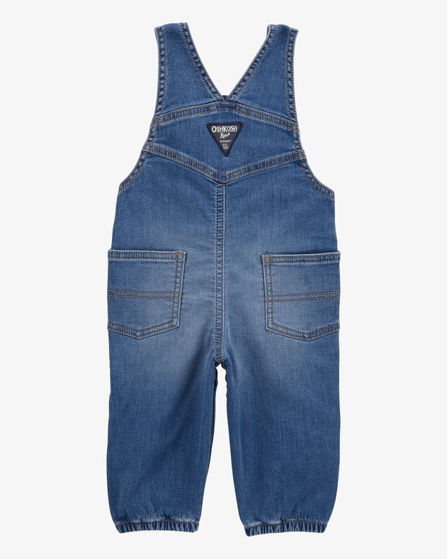 Product image 2 of Baby Neutral Knit-Like Denim Overalls - Medium Wash