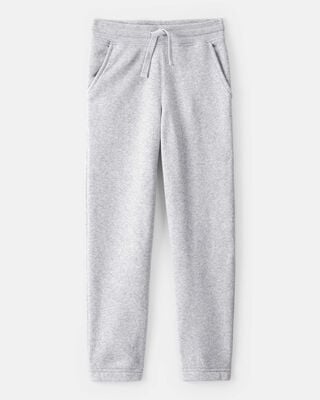Kid Pull-On Drawstring Joggers - Grey