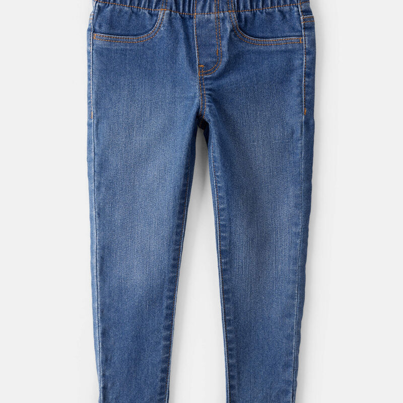 Toddler Girl Dark Wash Elastic-Waist Jeggings