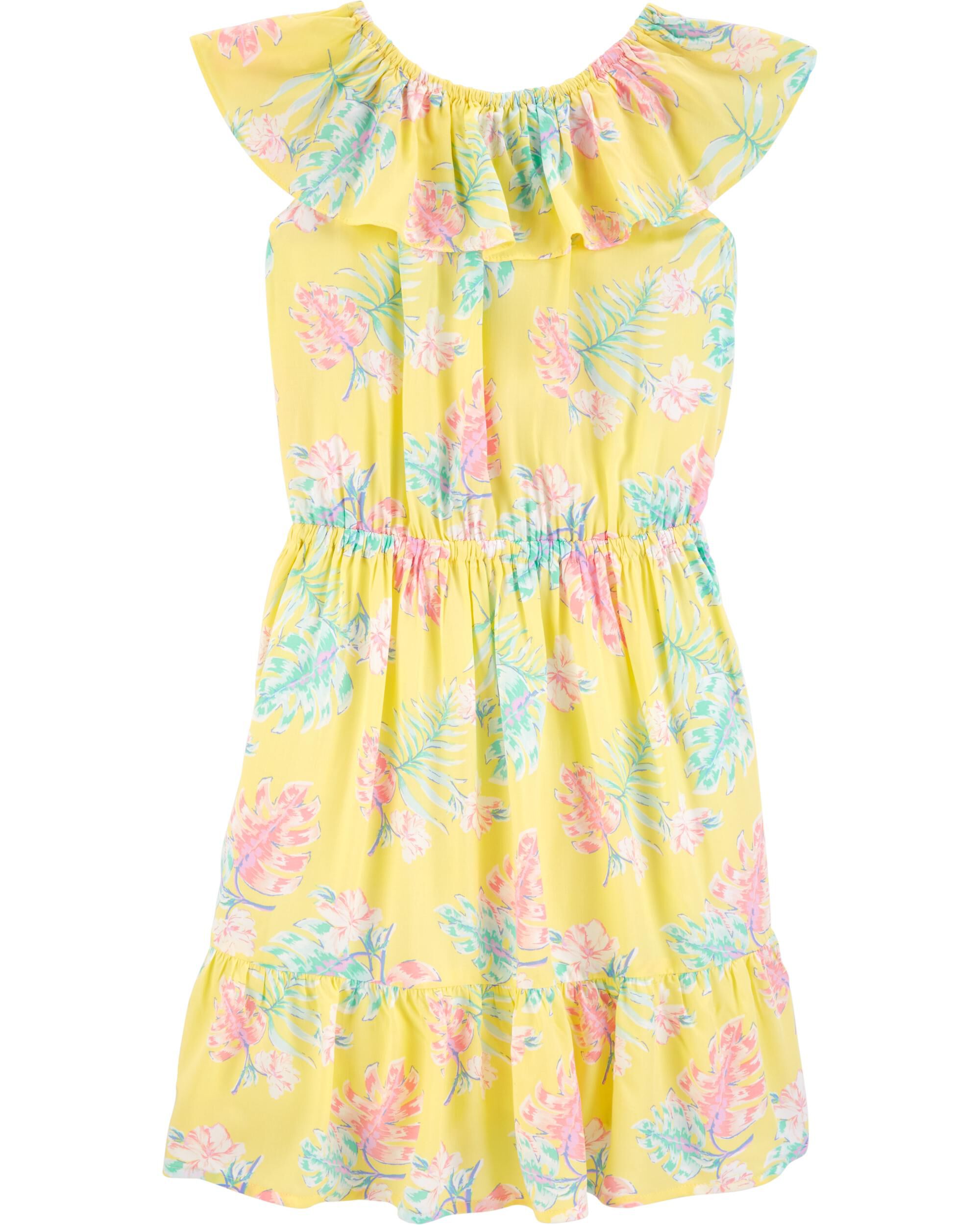 carters yellow floral dress