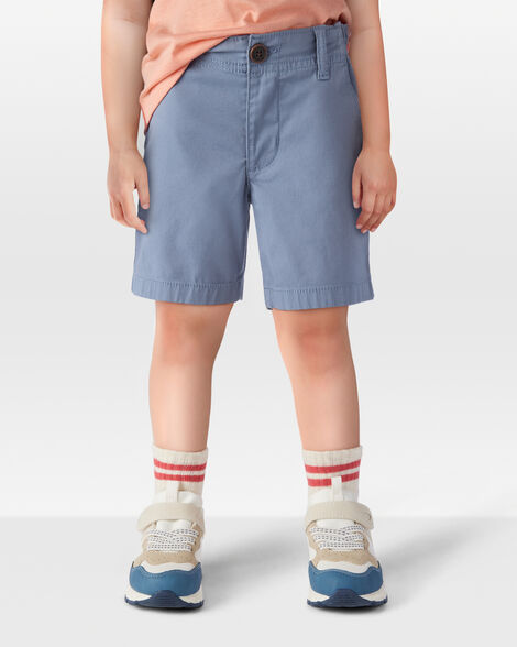  Product image 2 of Toddler Flat-Front Shorts - Blue