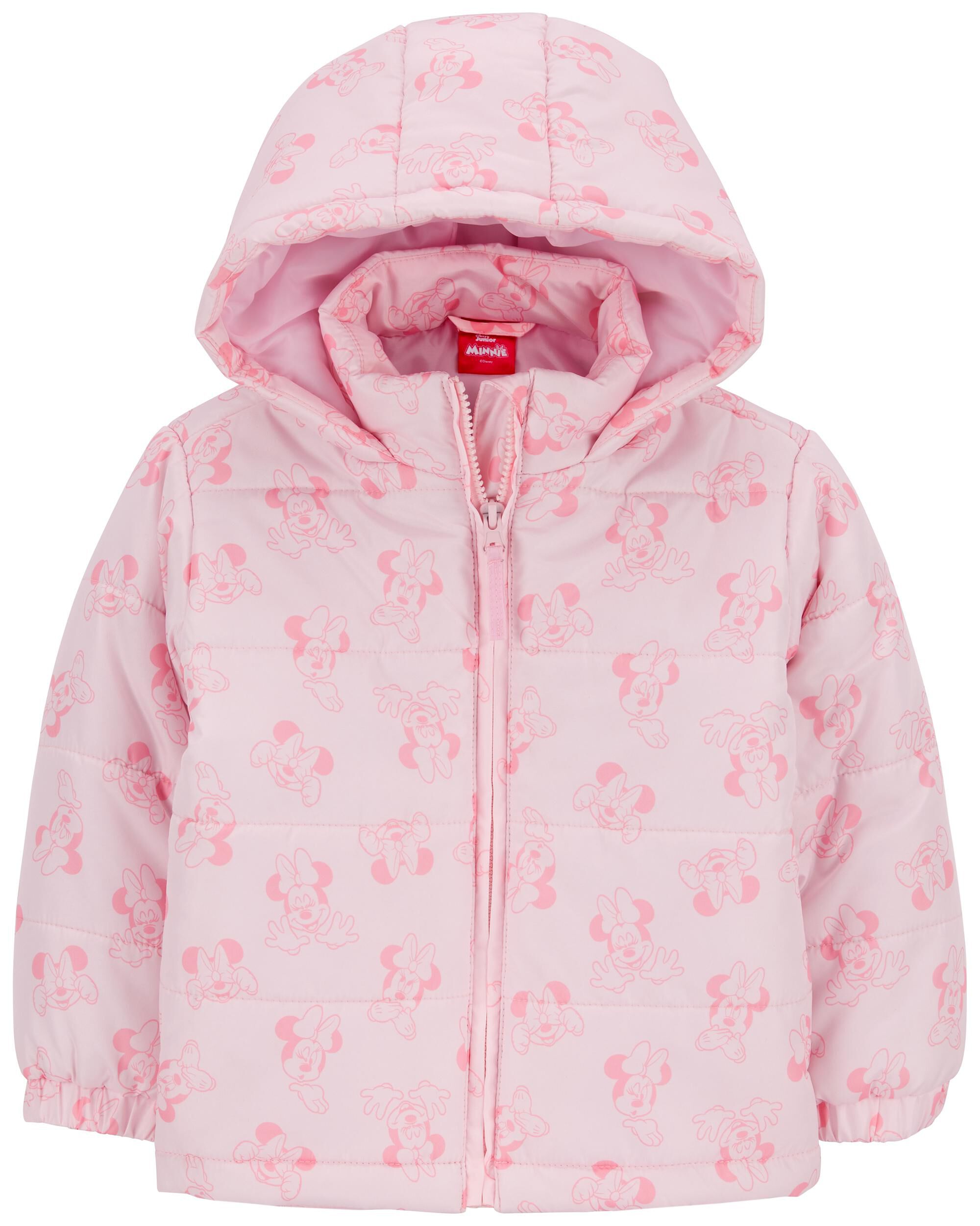 Toddler Minnie Mouse Puffer Jacket Pink