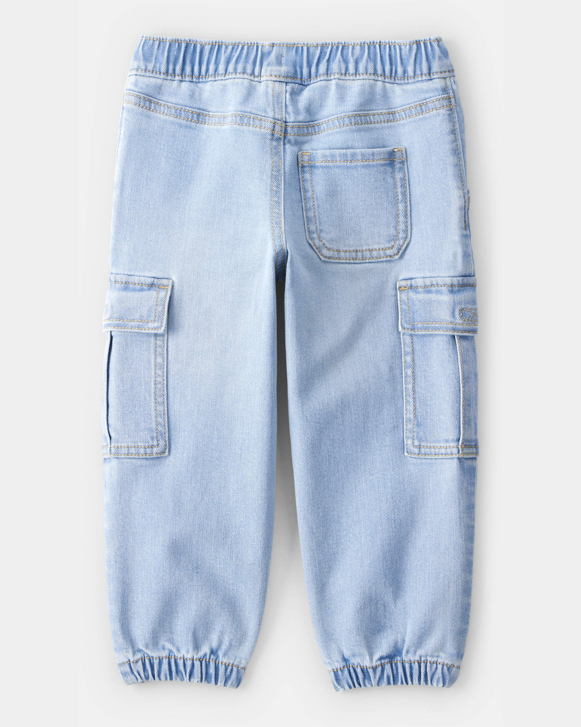 Toddler Boy Mid-Rise Denim Cargo Joggers - Blue