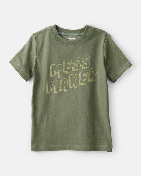 Toddler Boy Mess Maker Short-Sleeve Graphic Tee - Green