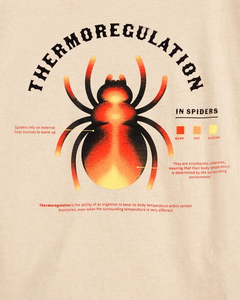  Product image 2 of Kid Spider Cotton Blend Long-Sleeve Tee - Khaki