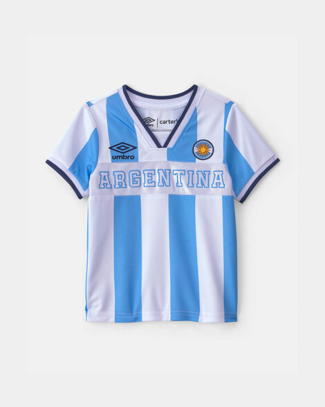 toddler umbro argentina soccer jersey - light blue/white