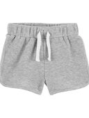 Heather - Baby Pull-On Waffle Knit Shorts, Selected
