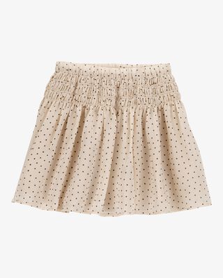 Product image 1 of Kid Polka Dot Chiffon Skirt - Tan