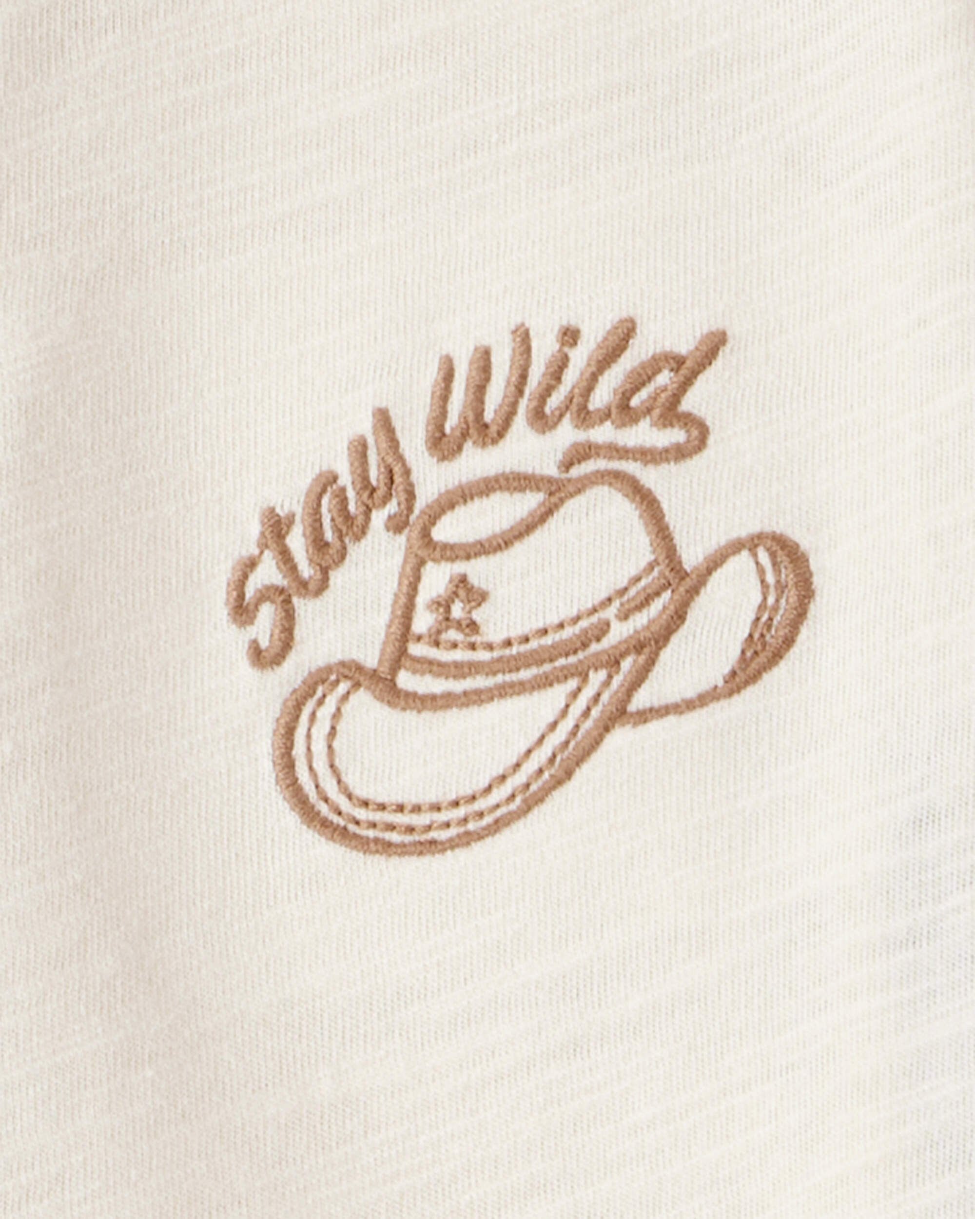Toddler Boy Stay Wild Henley Top