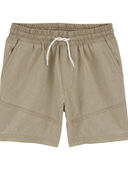 Tan - Kid Active Stretch Hybrid Shorts, Selected