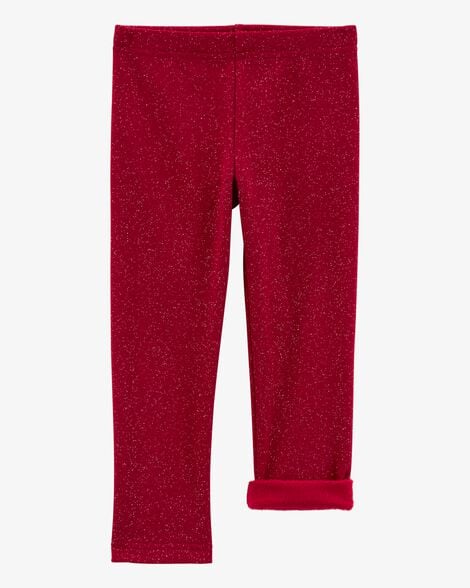 Product image 2 of Toddler Glitter Cozy Fleece Leggings