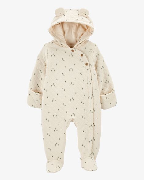  Product image 1 of Baby Hooded Quilted Jumpsuit