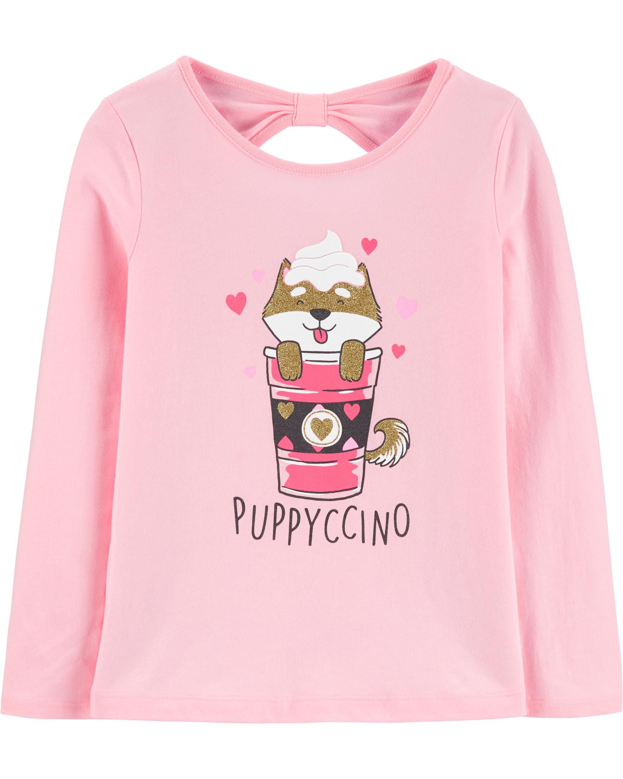 *CLEARANCE* Puppyccino Bow Back Tee