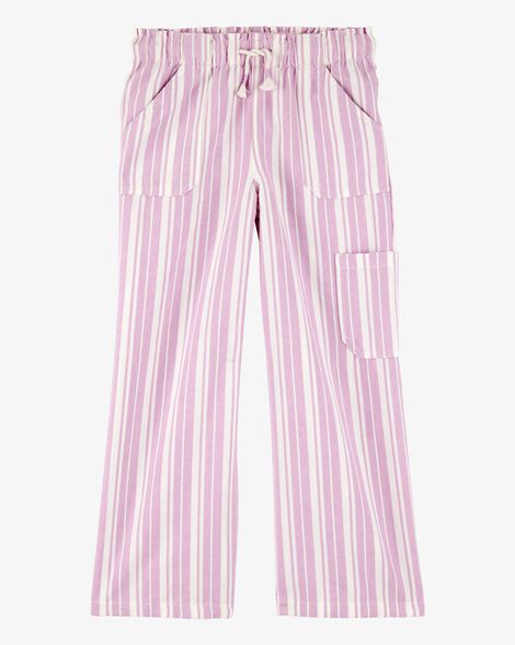 Product image 1 of Kid Striped Drawstring Pants - Pink