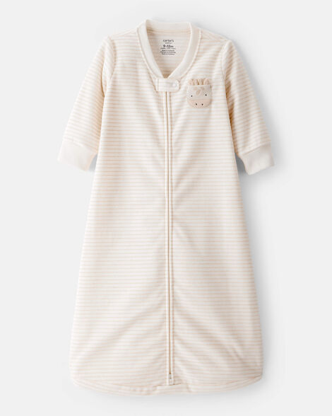 baby loose fit long-sleeve wearable blanket - cream