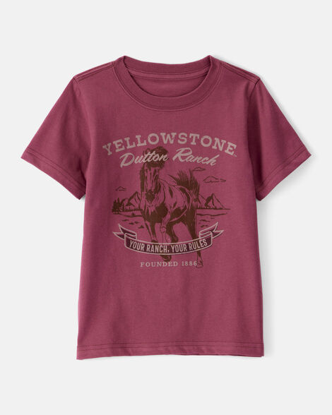 Toddler Yellowstone Short-Sleeve Graphic Tee - Red