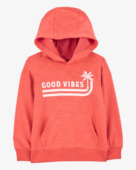 Product image 1 of Toddler Palm Tree Knit Hoodie - Orange