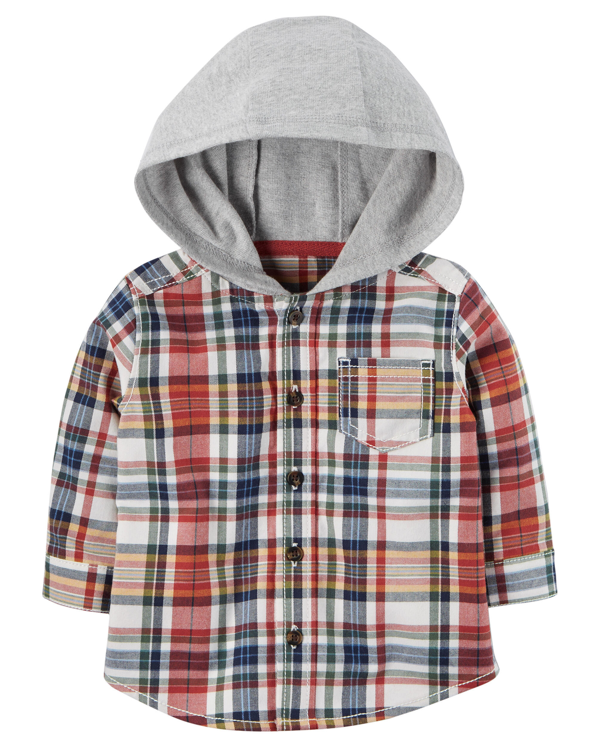 flannel hoodie boys