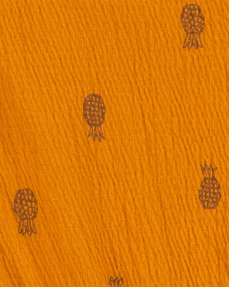  Product image 2 of Toddler Flutter Pineapple Crinkle Jersey Romper