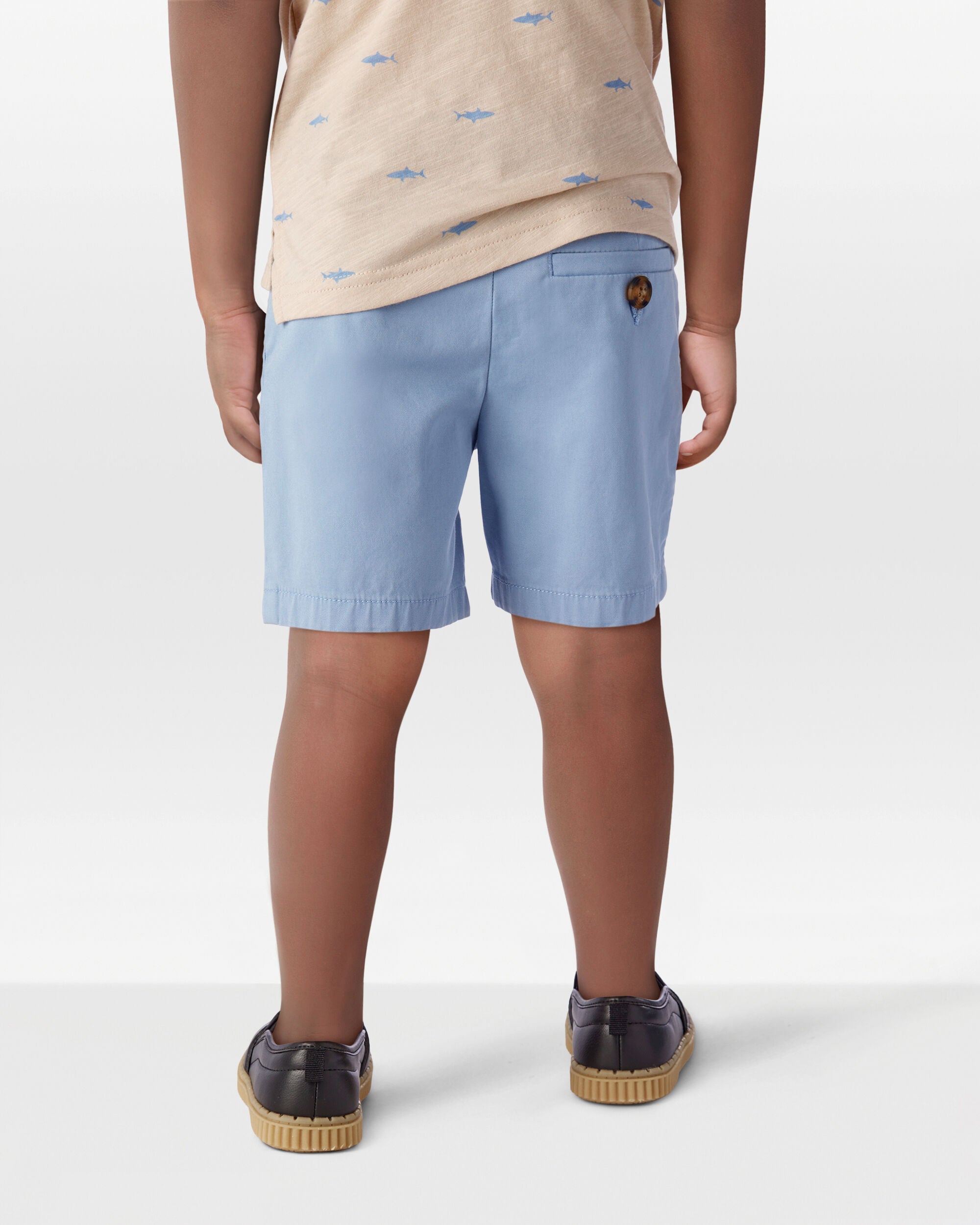 Toddler Stretch Chino Shorts - Blue - Carter's | Carter's