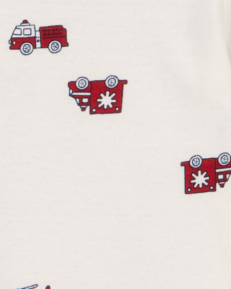  Product image 5 of Baby 4-Pack Long-Sleeve Firetruck Bodysuits