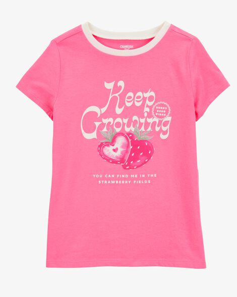  Product image 1 of Kid Keep Growing Short-Sleeve Graphic Tee - Pink