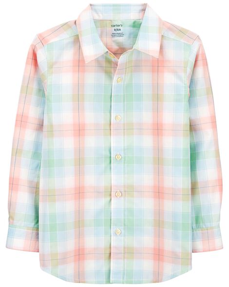 Product image 1 of Kid Plaid Button-Front Shirt