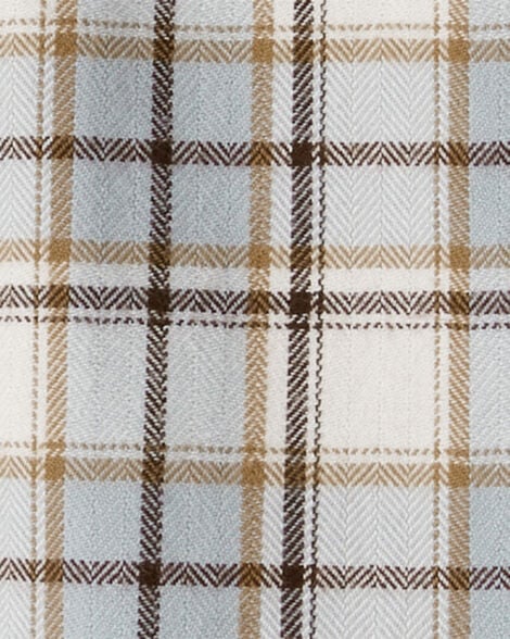 Product image 3 of Baby Organic Cotton Herringbone Button-Front Shirt in Plaid