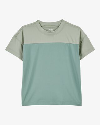 Product image 1 of Toddler Colorblock Knit Short-Sleeve Tee - Green