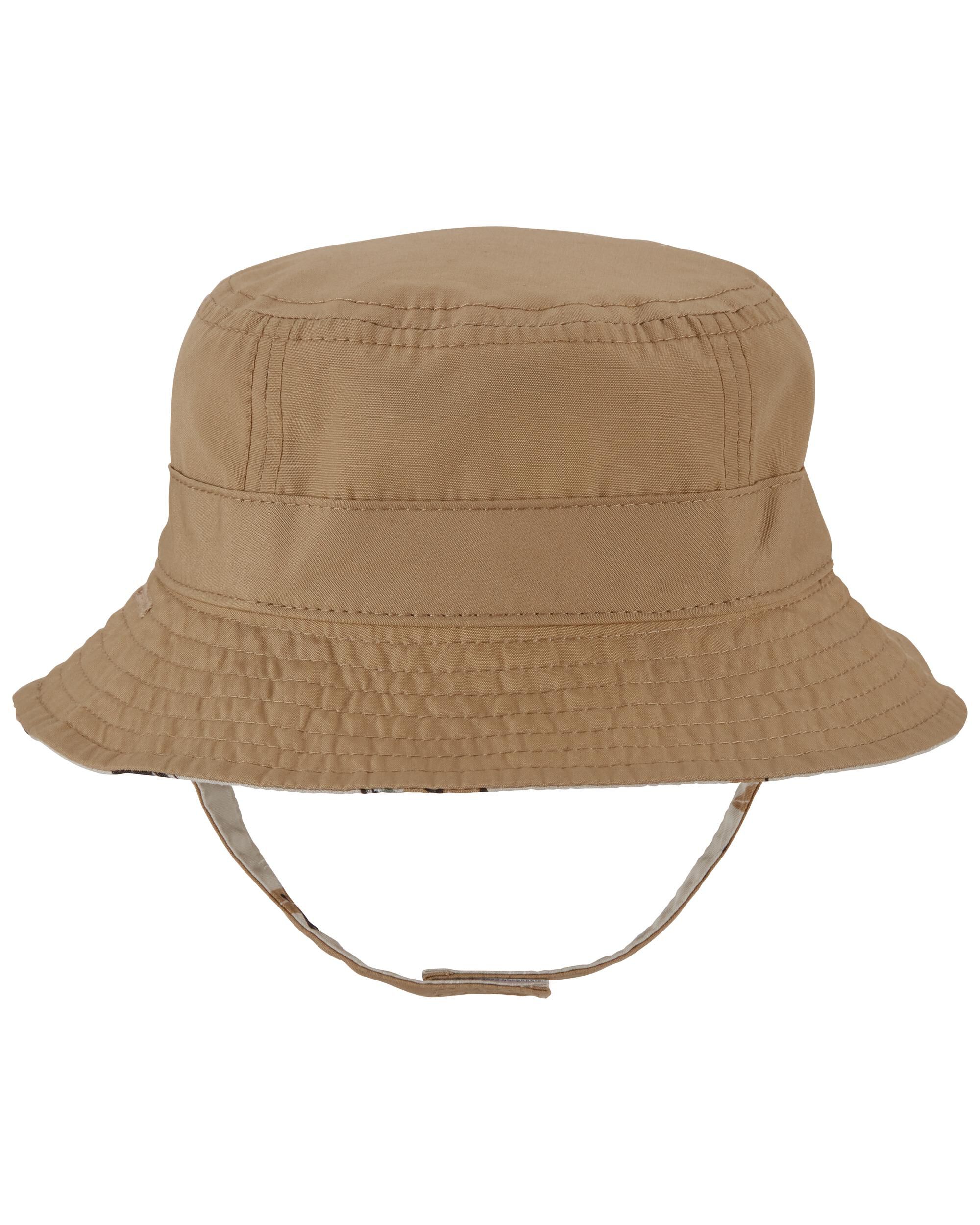 Baby Brown Reversible Bucket Hat 