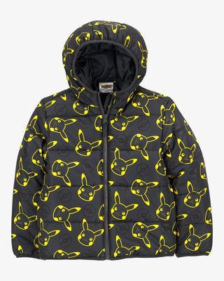 Product image 1 of Kid Pikachu Pokémon Puffer Jacket - Black