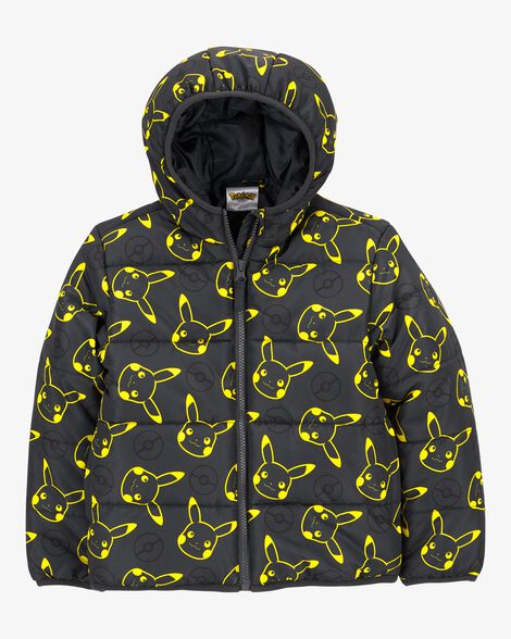  Product image 1 of Kid Pikachu Pokémon Puffer Jacket - Black