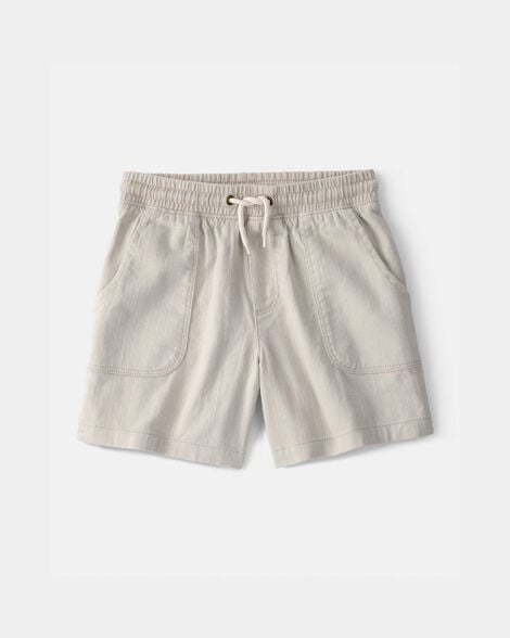 boys twill shorts - light khaki