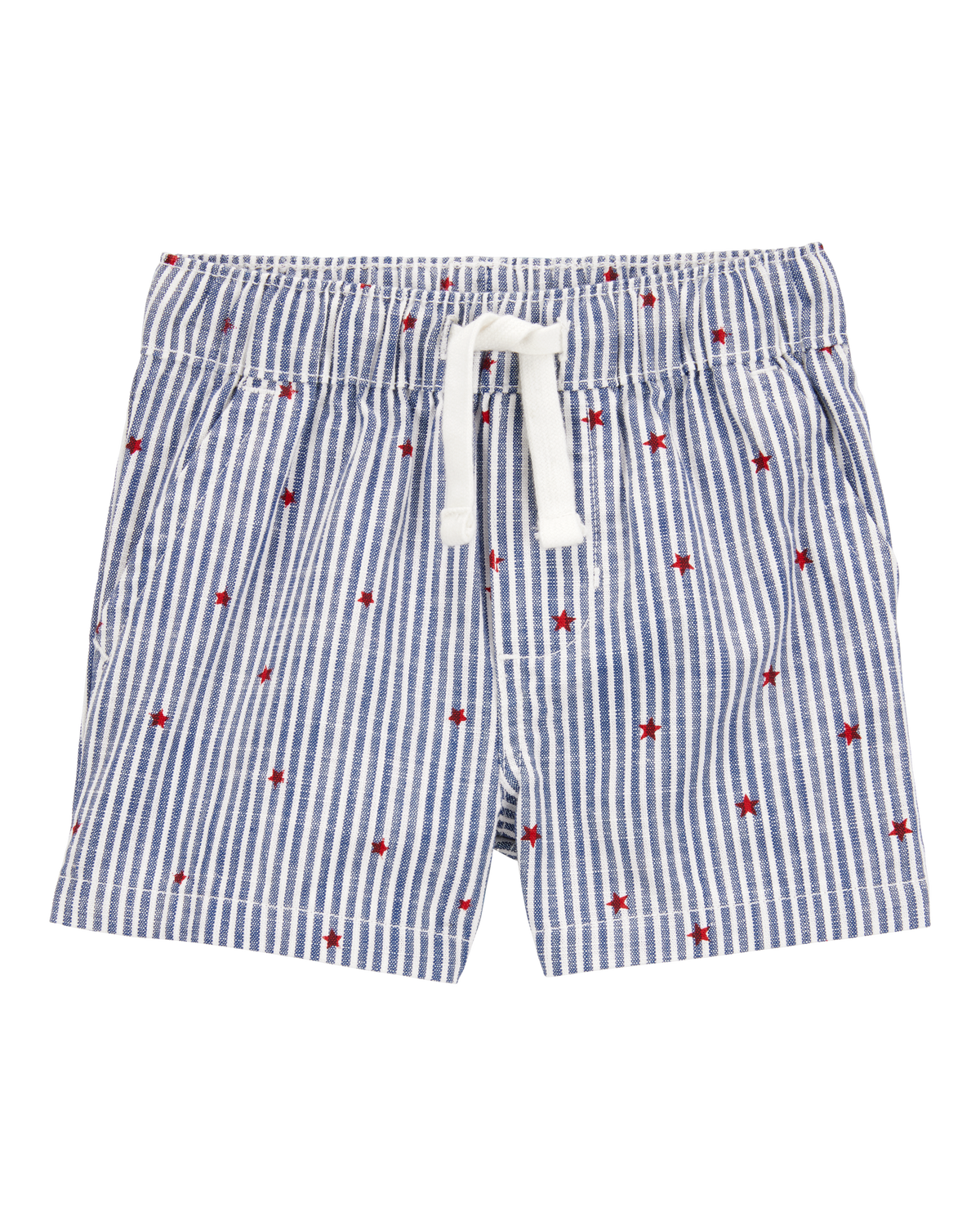 ●WEBHOUSE● 25SS TWISTER STAR STRIPE SHORTS Baby Striped Star Print Drawstring Shorts - Blue - OshKosh