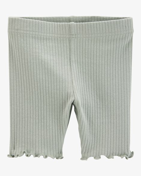  Product image 1 of Toddler Ribbed Bike Shorts - Green