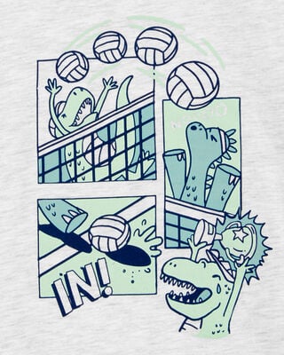Product image 2 of Toddler Volleyball Short-Sleeve Graphic Tee - White