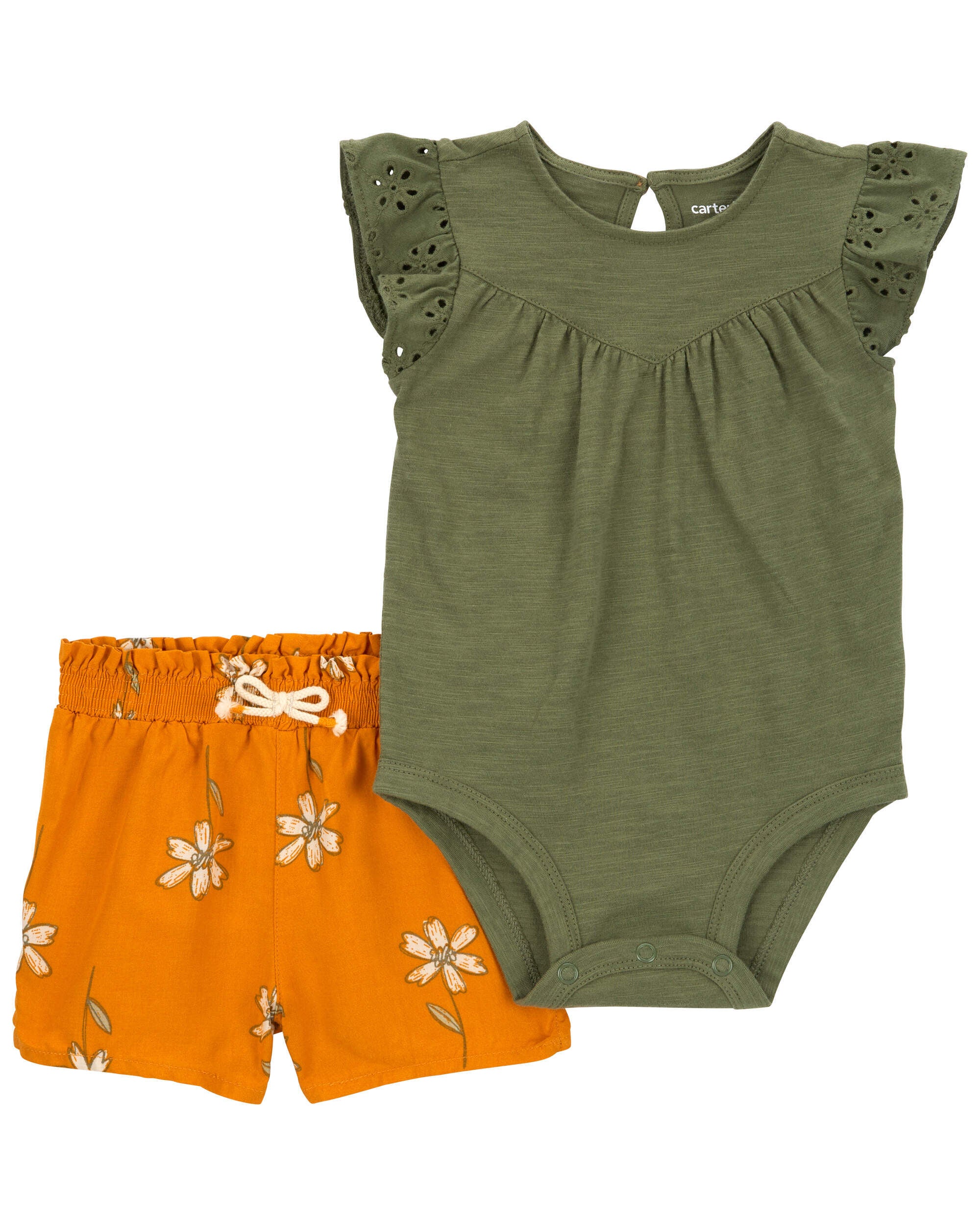 Carters baby girl shorts clearance