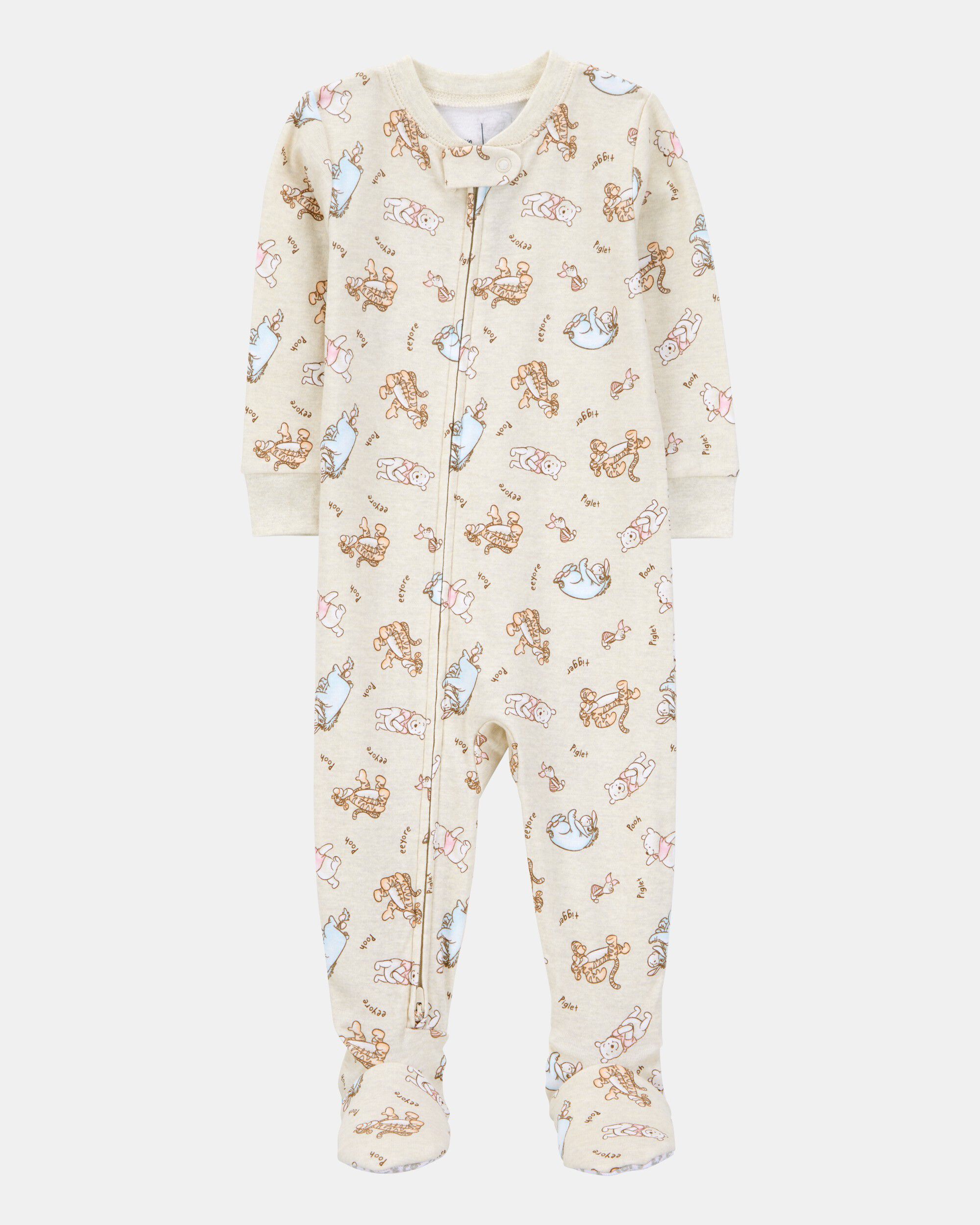 Baby Boy Winnie The Pooh Snug Fit Cotton Footie 1-Piece Pajamas