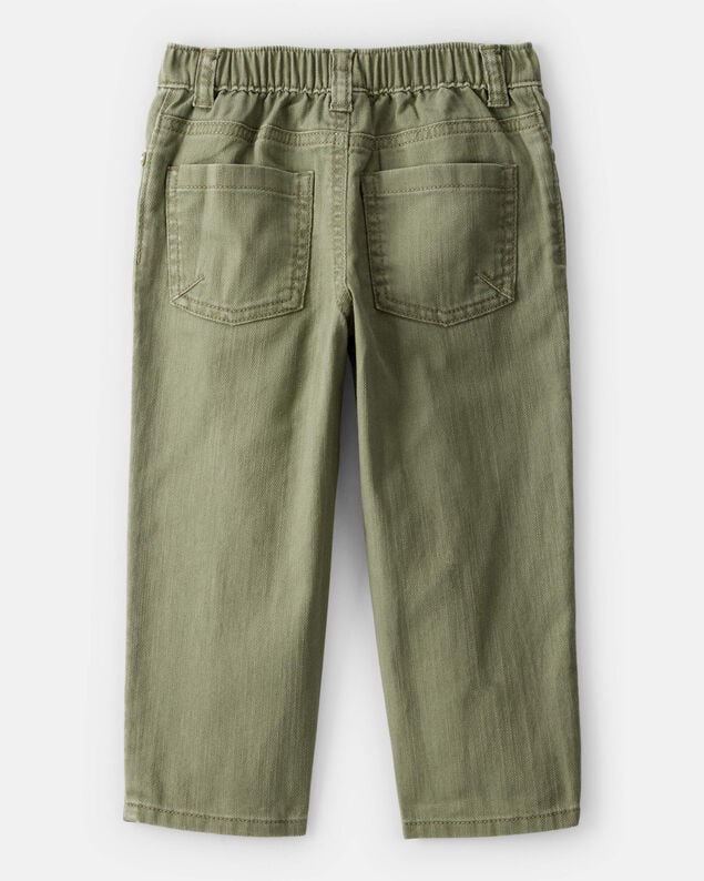 Product image 2 of Toddler Boy 100% Cotton Pull-On Fashion Pants - Green