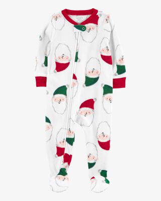 Product image 1 of Toddler 1-Piece  Santa Fleece Footie Pajamas
