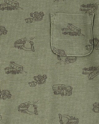 Product image 2 of Toddler 2-Piece Construction Outfit Set - Olive