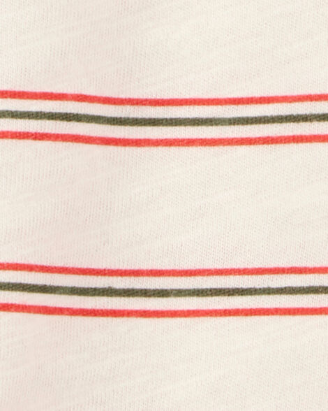 Product image 3 of Toddler 2-Piece Striped Slub Jersey Henley & Pull-On Shorts Set