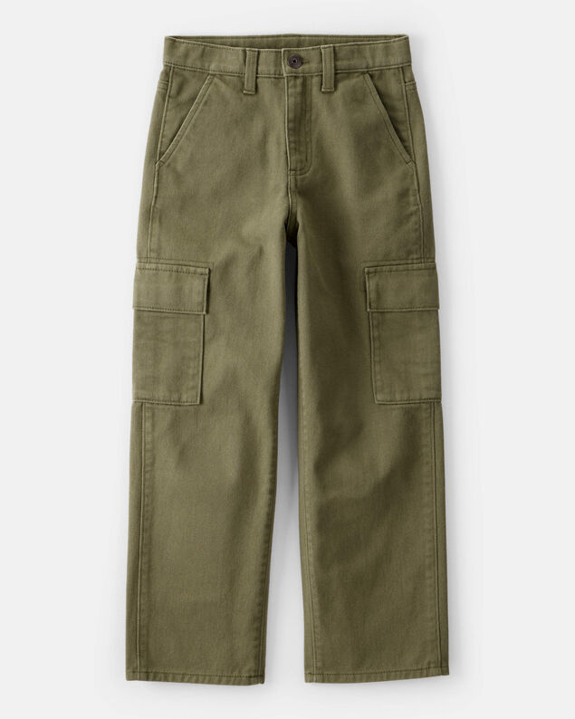 Product image 1 of Boys Cotton Fashion Cargo Pants - Green
