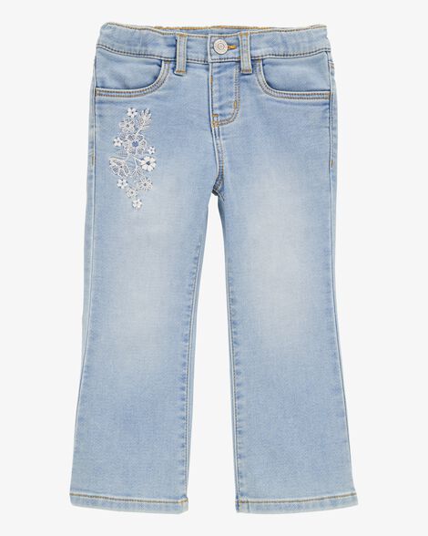 Product image 1 of Baby Embroidered Flowers Iconic Denim Flare Jeans
