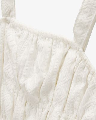 Product image 2 of Kid Ruched Textured Tank - Cream