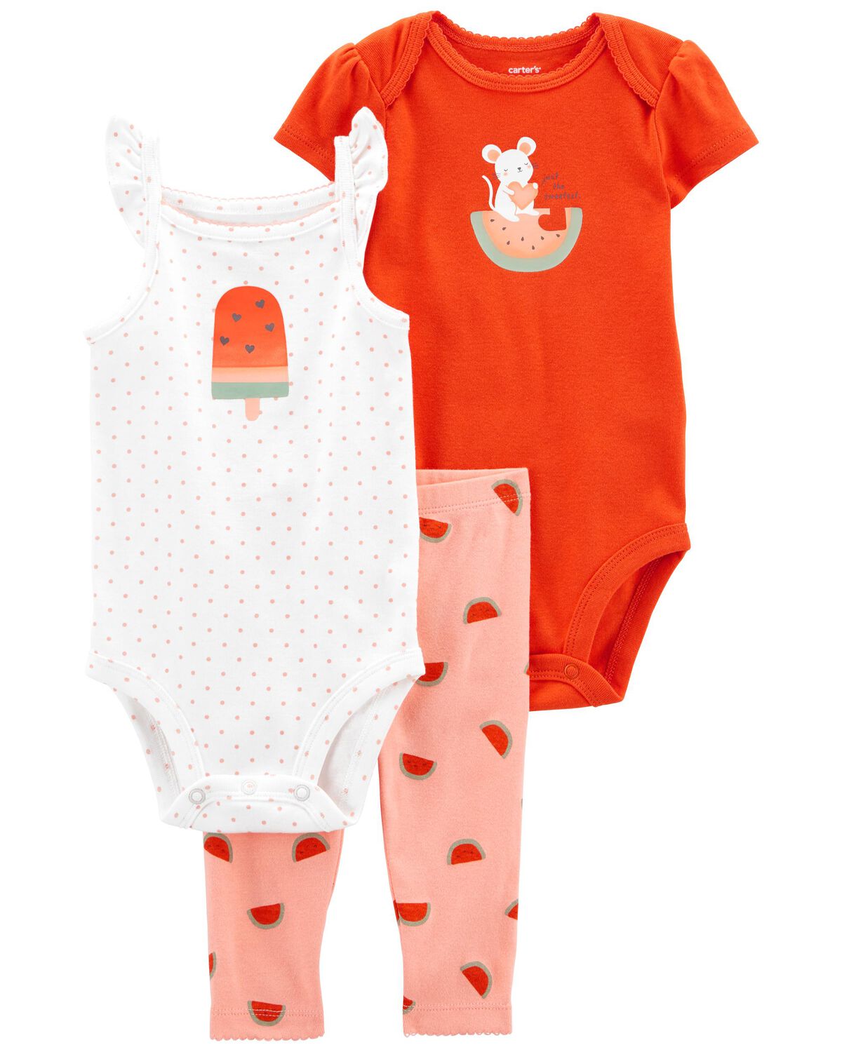 Baby 3Pack Watermelon Little Character Set Carter's Carter's
