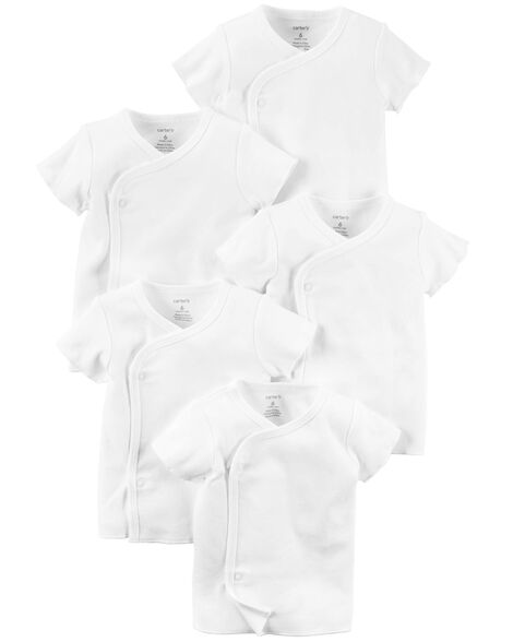 Short Sleeve Carters Baby Clothes Usa Baby 5-Pack Side-Snap Tees