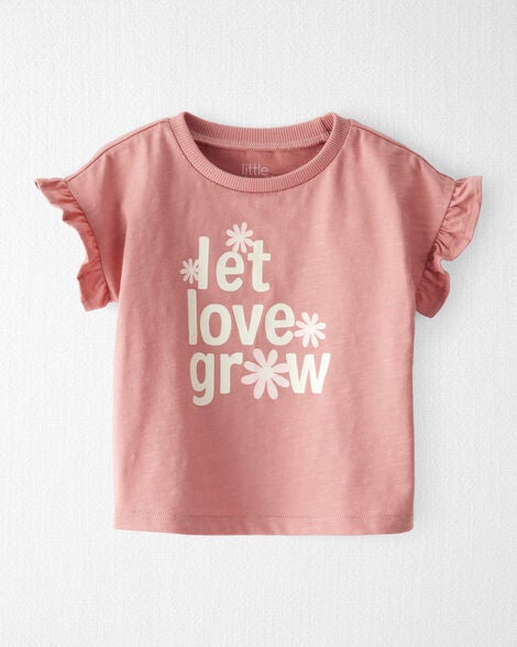  Product image 1 of Baby Organic Cotton Let Love Grow Flutter Tee