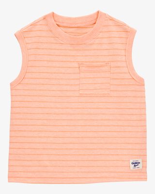 Product image 1 of Baby Striped Textured Tank - Orange